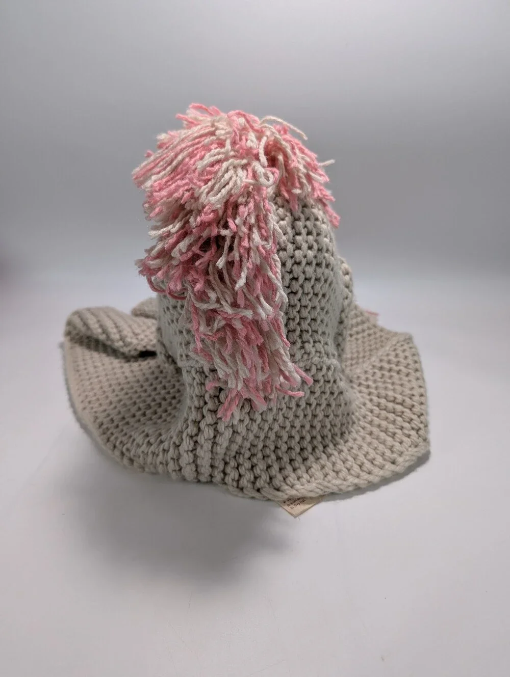 Tacobear Crochet Unicorn Winter Hat with Scarf And Pockets NWT